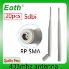 EOTH 20 шт. 433 МГц Антенна 5dbi sma гнездовая lora антенна pbx iot модуль lorawan сигнальный приемник антенна с высоким коэффициентом усиления