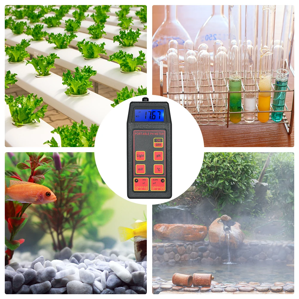 Портативный pH/ORP/TEMP метр Датчик влажности мультипараметрический цифровой ЖК