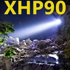 Яркий Перезаряжаемый светодиодный фонарик XHP90 XHP70.2, супер мощный водонепроницаемый фонарь с зумом, охотничий светильник рь с батареей 18650 или 26650