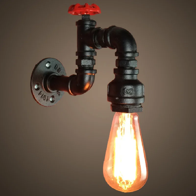 Креативный Железный настенный светильник в стиле ретро Лофт индастриал бара