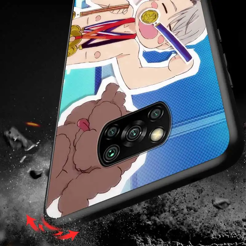 

Yuri On Ice Victor For Xiaomi Redmi K30 K30S Mi 10T Lite Pro Poco X3 NFC X2 M3 M2 F2 Pro C3 F1 Black Phone Case
