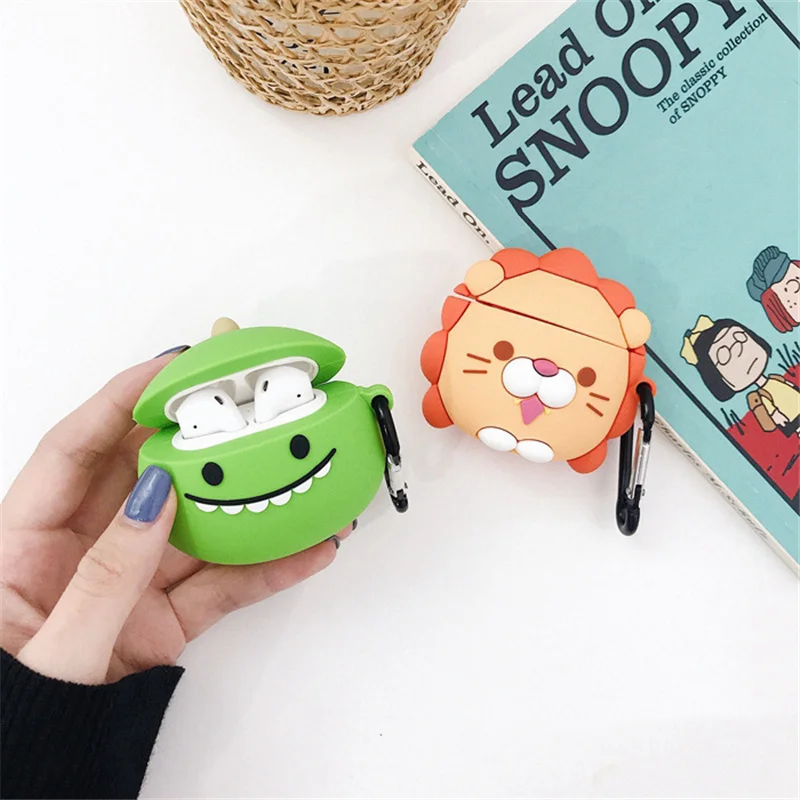 Защитный чехол Q UNCLE Bulldog для Apple Airpods беспроводной силиконовый стереогарнитура 2