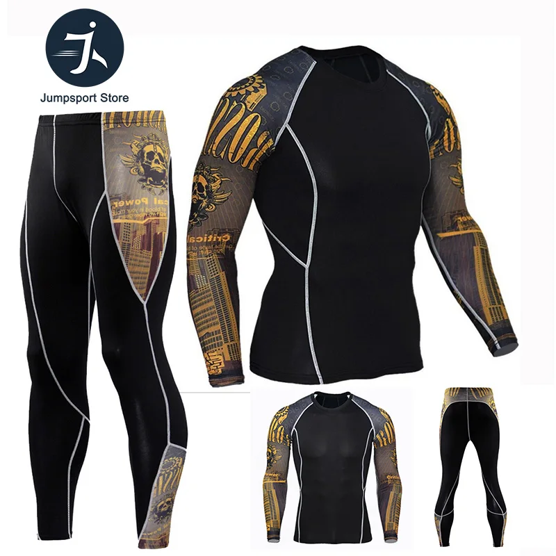 Тактический Mma Рашгард спортивный костюм для бега боксерские Трикотажные