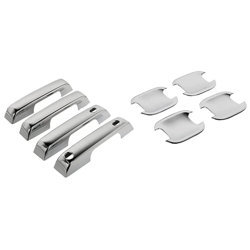 

AU04-для Ford F-150 F150 2021 2022, автомобильная хромированная крышка передней двери, крышка чаши, декоративные внешние аксессуары, 8 шт.