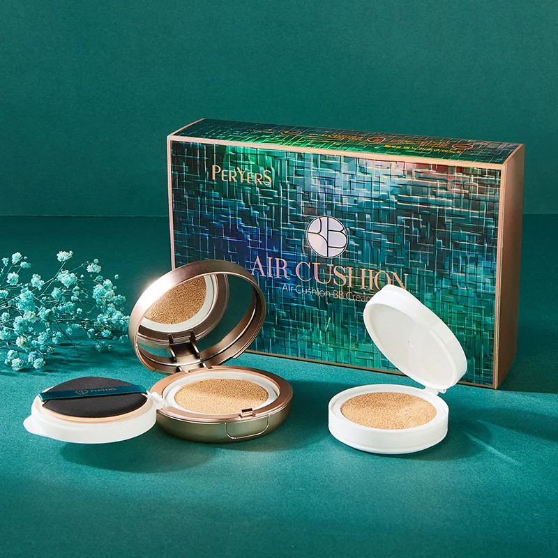 

BB Air Cushion Foundation Mushroom Head CC Cream Concealer Whitening Makeup Cosmetic Waterproof Brighten Face Base Tone Tool