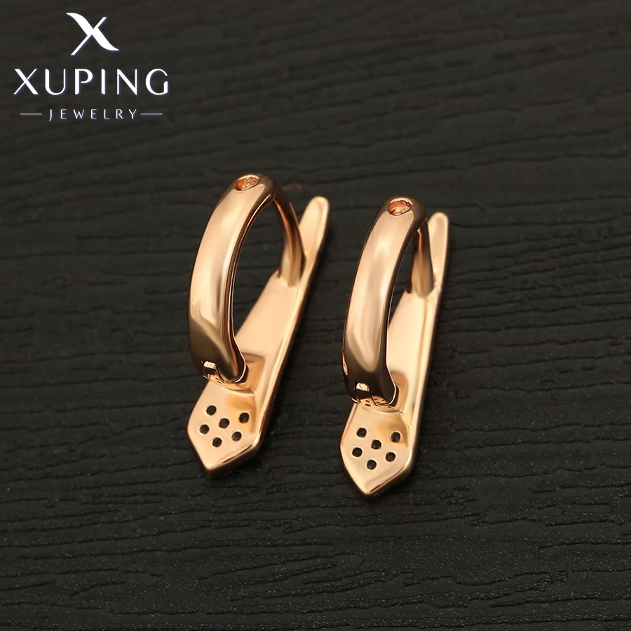 Женские позолоченные серьги-кольца Xuping