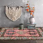 Этнический стиль Коврики для прихожей ретро элегантный геометрический цветочный принт Tapete спальня прикроватная кухня ванная Противоскользящий дверной коврик