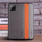 Чехол для Samsung Galaxy A42 5G, роскошный текстильный кожаный чехол, мягкий ТПУ Твердый чехол для телефона samsung a42 5g, чехол