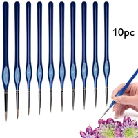 detail paint brushes set 10pcs miniature brushes for fine detailing art painting acrylic watercolor oil models warhammer blu