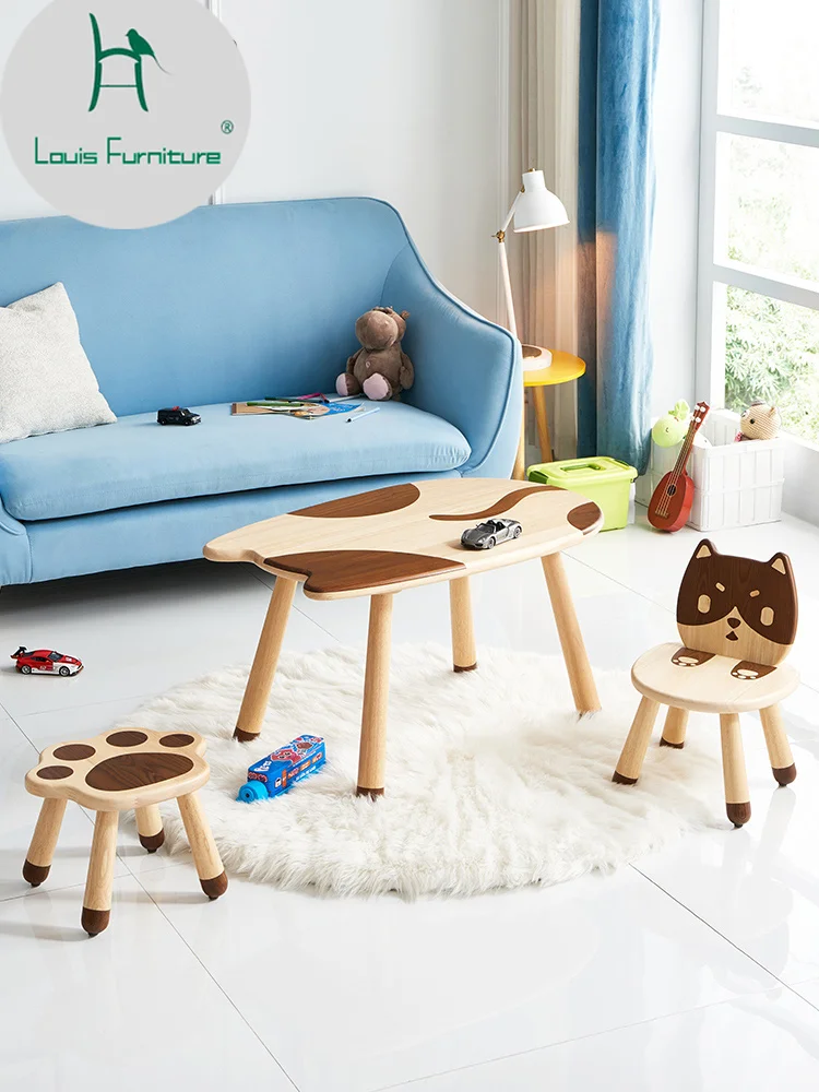 Chair Set Kindergarten Writing Table Baby Dining Learning Games Toy |
