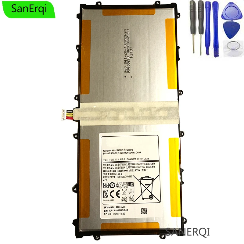 Аккумулятор для Samsung Google Nexus 10 GT-P8110 SP3496A8H, высокое качество, инструменты HA32ARB 9000 мА · ч