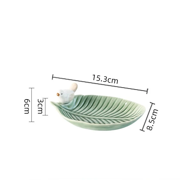 

Nordic ins style jewelry storage tray jewelry display stand cute bird ceramic jewelry tray desktop decoration wedding gift