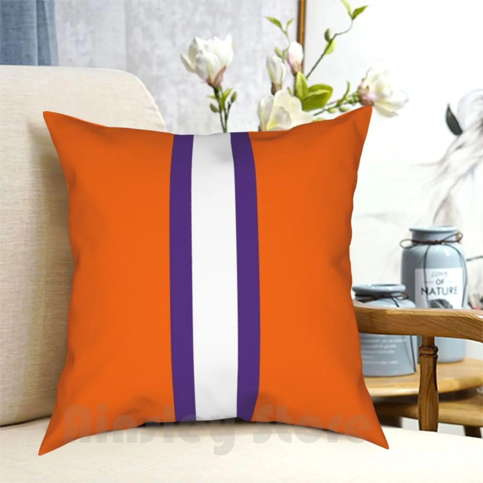 Клемсон Тигры в полоску Подушка Чехол с принтом домашняя мягкая подушка Clemson