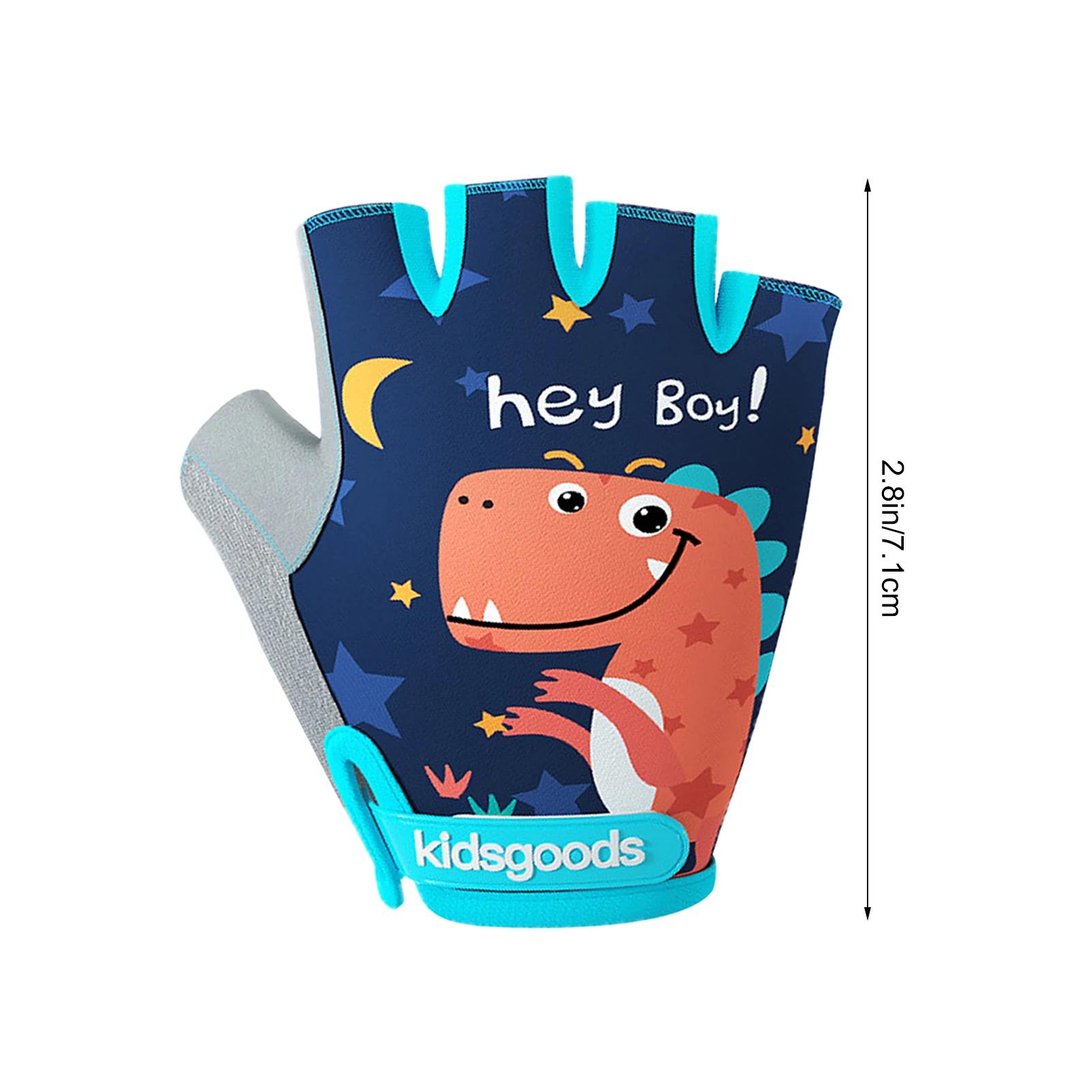 Детские велосипедные перчатки с мультяшным рисунком детские открытыми пальцами