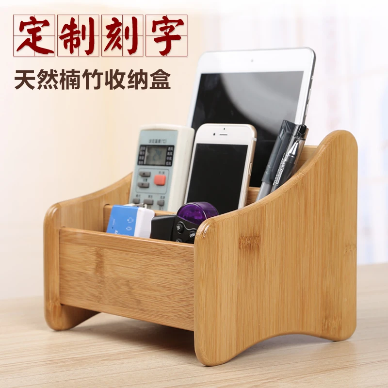 

Бамбуковая деревянная простая коробка для хранения бумажных полотенец, гостиничное освещение, хранение косметики с дистанционным управле...