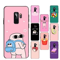 pink cartoon funny big eyes ketnipz phone case for samsung galaxy s 20lite s21 s21ultra s20 s20plus for s21plus 20ultra