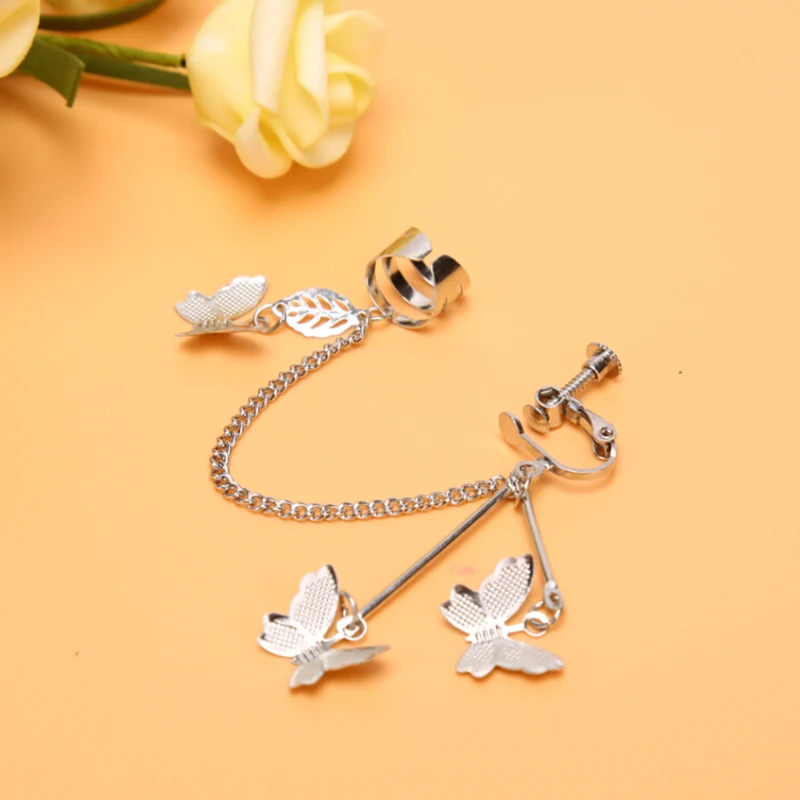 

1pcs Creative Baroque Butterfly Cool Pendant Punk Drop Dangle Earring Harajuku Jewelry for Women Girl Luck Friendship Gifts
