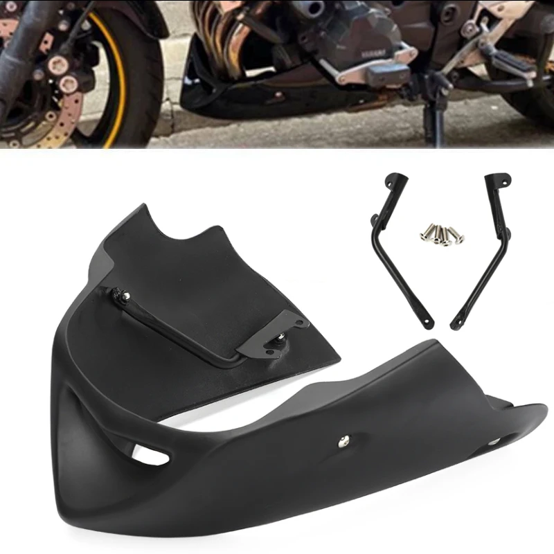 

Motorcycle Belly Pan Lower Cover Bug Spoiler Puntale Black Matt / Carbon Fiber ABS for Yamaha FZ6 Fazer 600 S2 2004-2010 Parts
