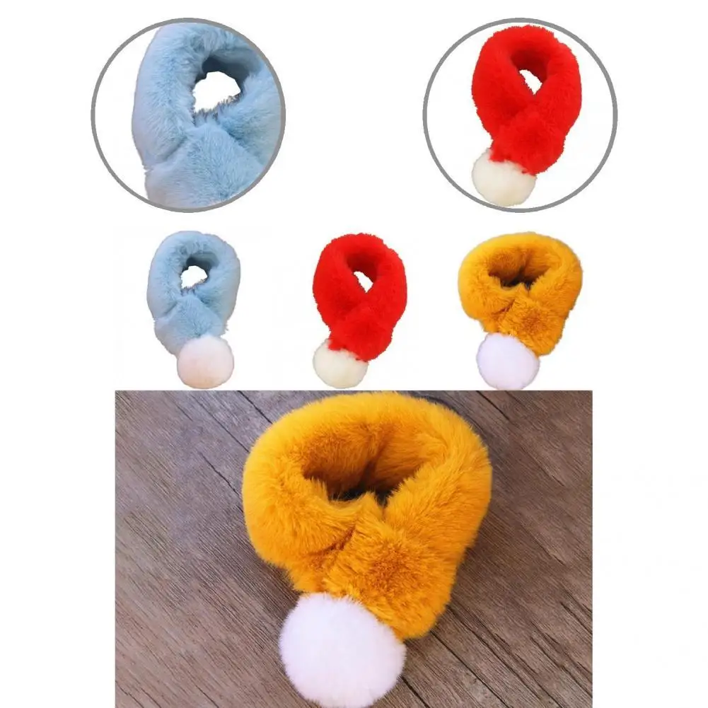 

Stain-resistant Polyester Lovely Dog Winter Scarf Pet Outfits for Daily Wear
