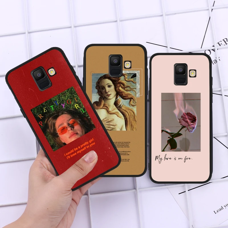 Чехол для телефона с рисунком тату Samsung A50 A51 A20 A30 A10 A70 A40 A60 A10S A20S A50S A30S A71 A01 A21 A11 Capa |