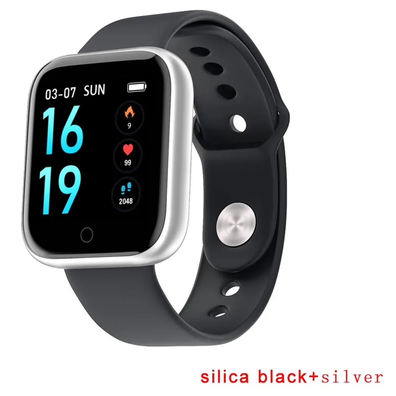 silica silver Greentiger T80, умные часы, мужские, пульсометр, кровяное давление, кислородный умный Браслет, водонепроницаемый фитнес-трекер VS B57 F8 - Цвет: silica silver
