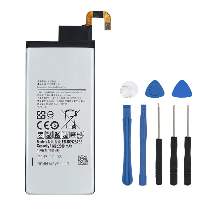 Ооз оригинальный аккумулятор с высокой емкостью EB BG925ABE для Samsung Galaxy S6 край SM G925F