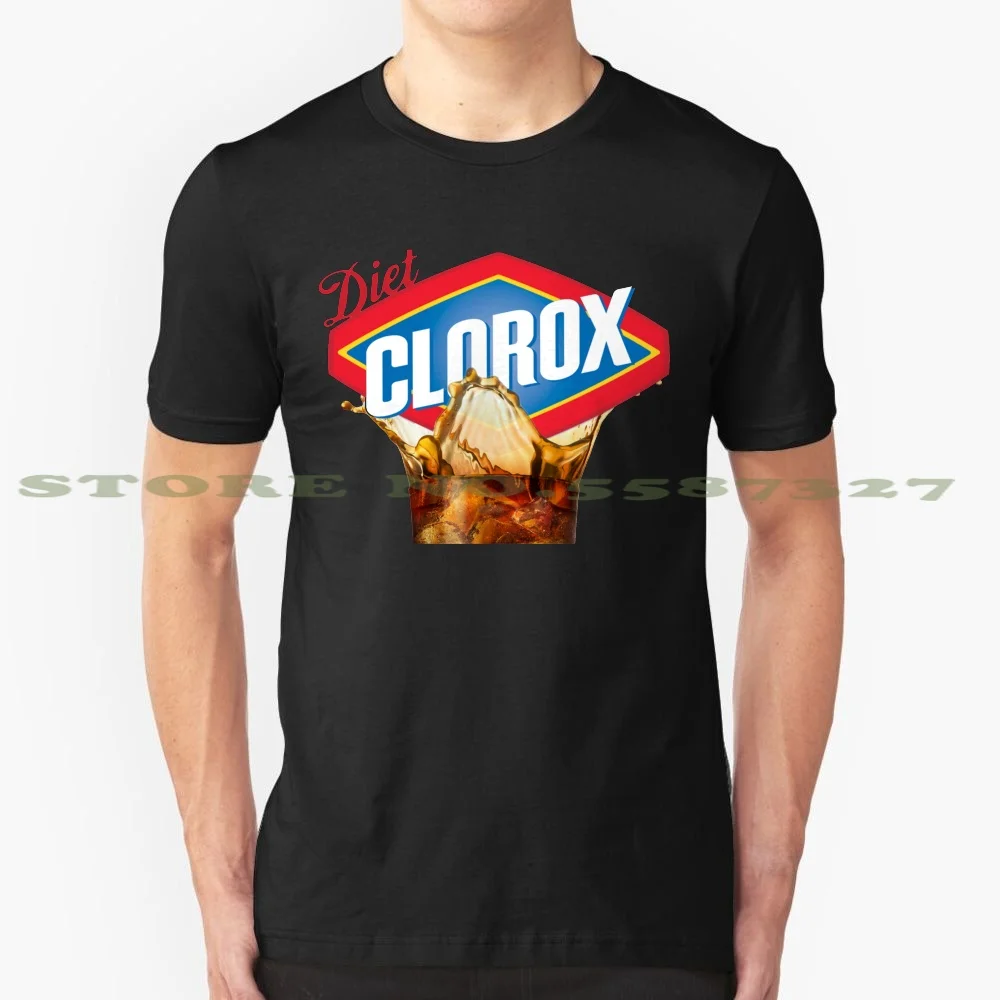 Освежающая диета Clorox черно-белая футболка для мужчин и женщин отбеливатель Windex