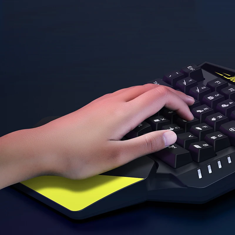 

Mogubro Wireless Bluetooth Keyboard/One-Handed Keyboard/Gaming Keyboard/Mobile Keyboard/PUBG Mobile Gaming Keyboard/Suitable for