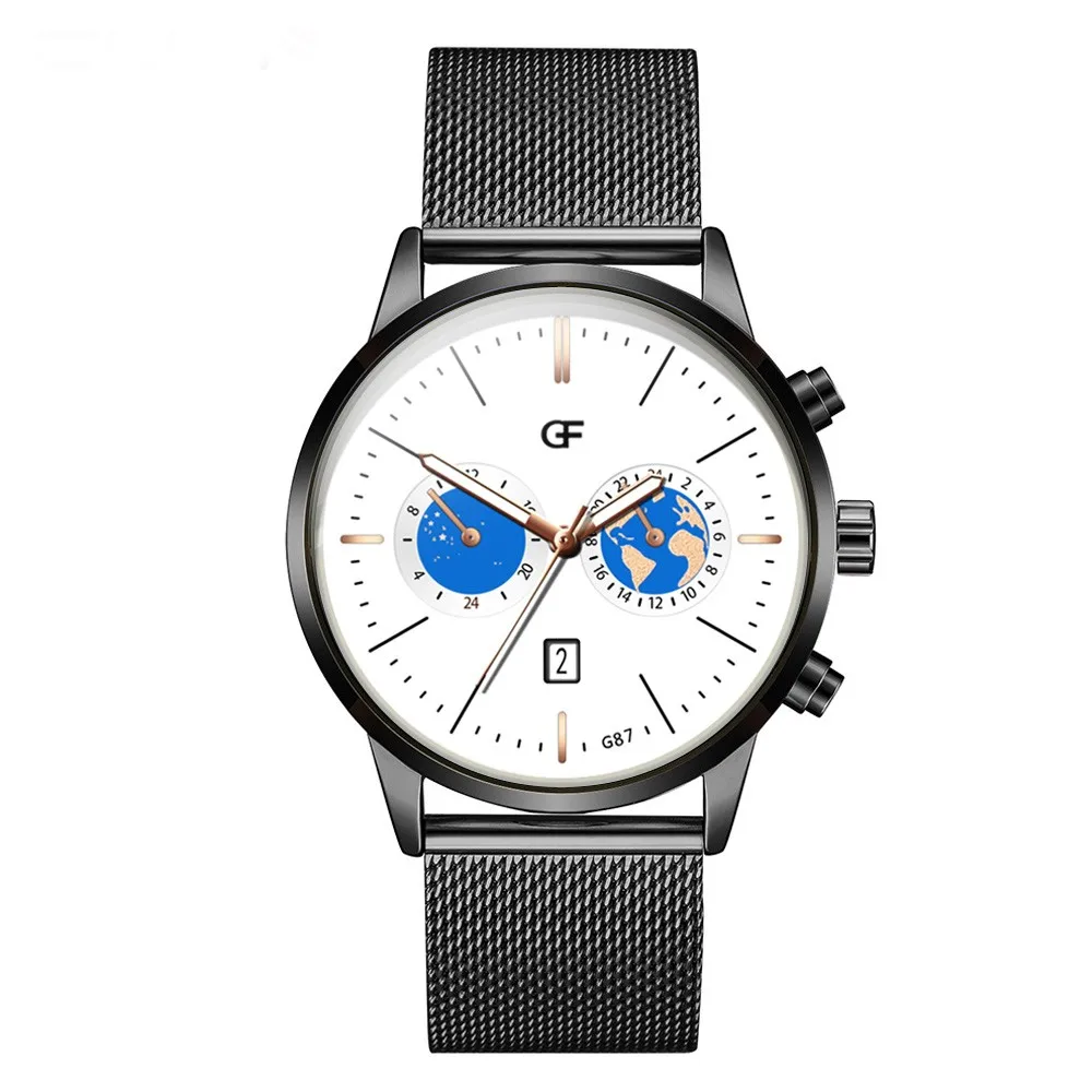 High-End Simple Calendar Men's Watch Quartz Stainless Steel reloj hombre men watch wrist montre homme 2019 gift Q4 | Наручные часы