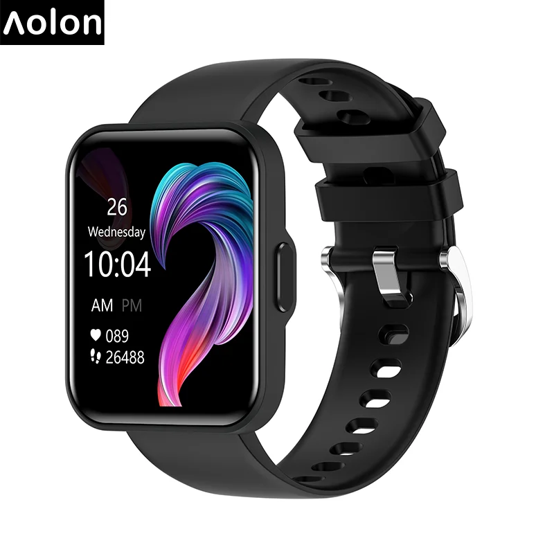 

Aolon E21 Smart Watch 1.69-Inch High-Definition Screen Music Incoming Call Heart Rate IP68 Waterproof Sport For Android/IOS