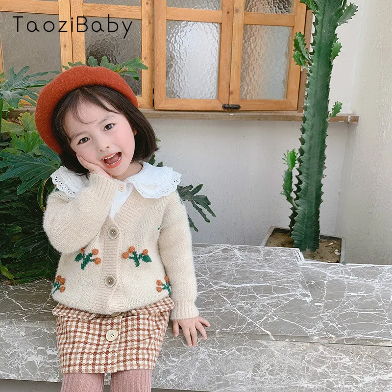 Детский кардиган Новинка 2019 года сезон осень зима плотный свитер для девочек