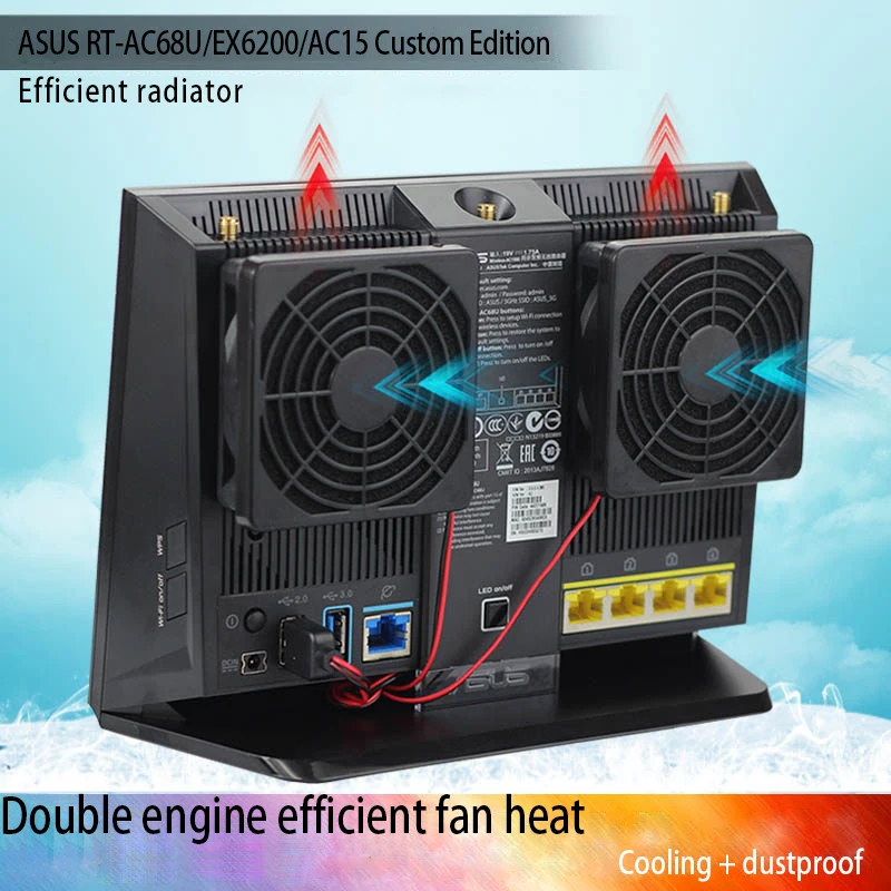 ASUS RT-AC68U ac86u ac1900P вентилятор охлаждения радиатора USB тихий | Компьютеры и офис