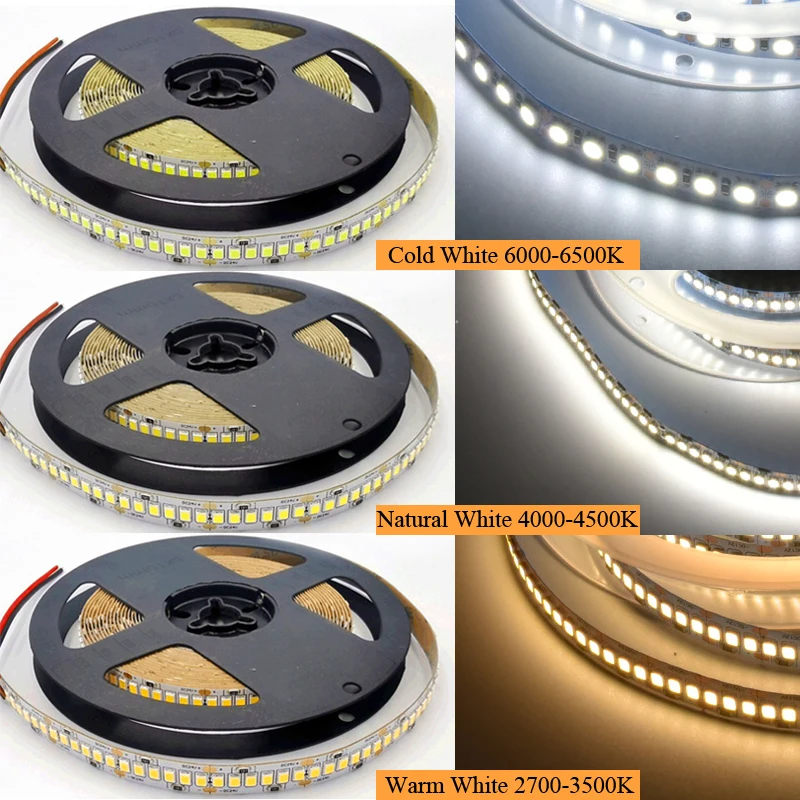 Светодиодная лента 12 В 24 2835 240LED/m 5 м гибкая светодиодная светильник супер яркий