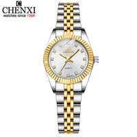 chenxi luxury style women watch stainless steel quartz watches waterproof diamond woman wristwatch fashion elegant ladies clock