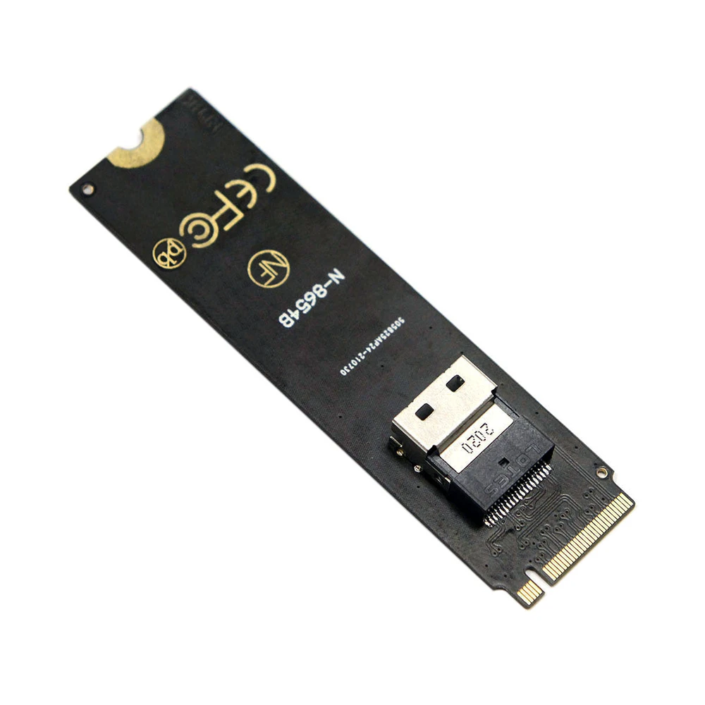 

NGFF M-Key NVME to U.2 U2 Kit SFF-8639 to SFF-8654 Slimline SAS PCIe SSD Adapter for