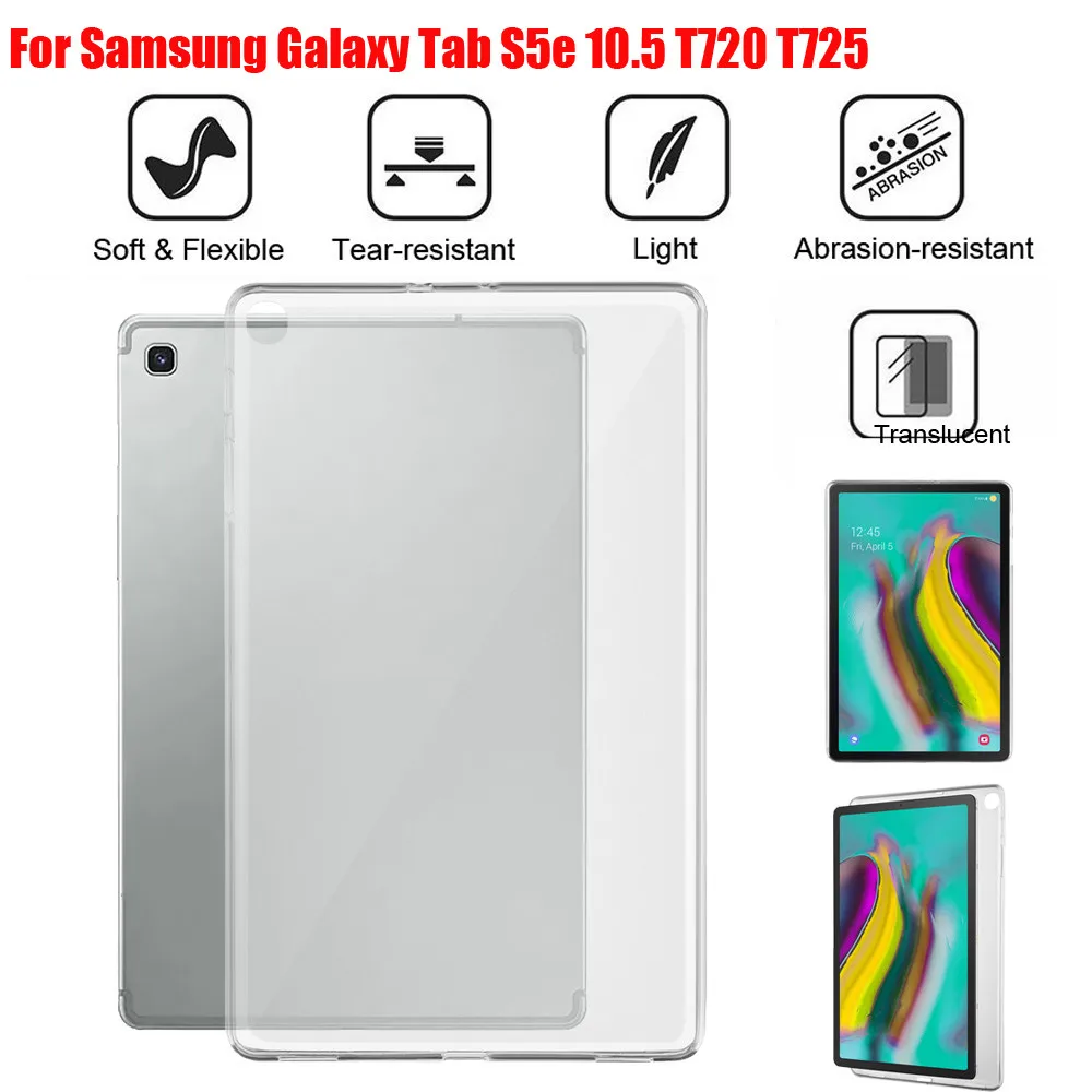 Гелевый силиконовый матовый чехол из ТПУ для Samsung Galaxy Tab S5e 10 5 1 2019 T720 T725|Чехлы