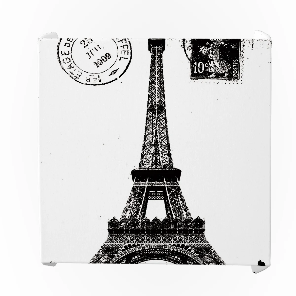 Ретро-марки Парижская башня черно-белые скатерти украшения элегантная скатерть