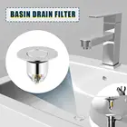 Универсальный Выдвижной фильтр для раковины из нержавеющей стали, уловитель волос для раковины
