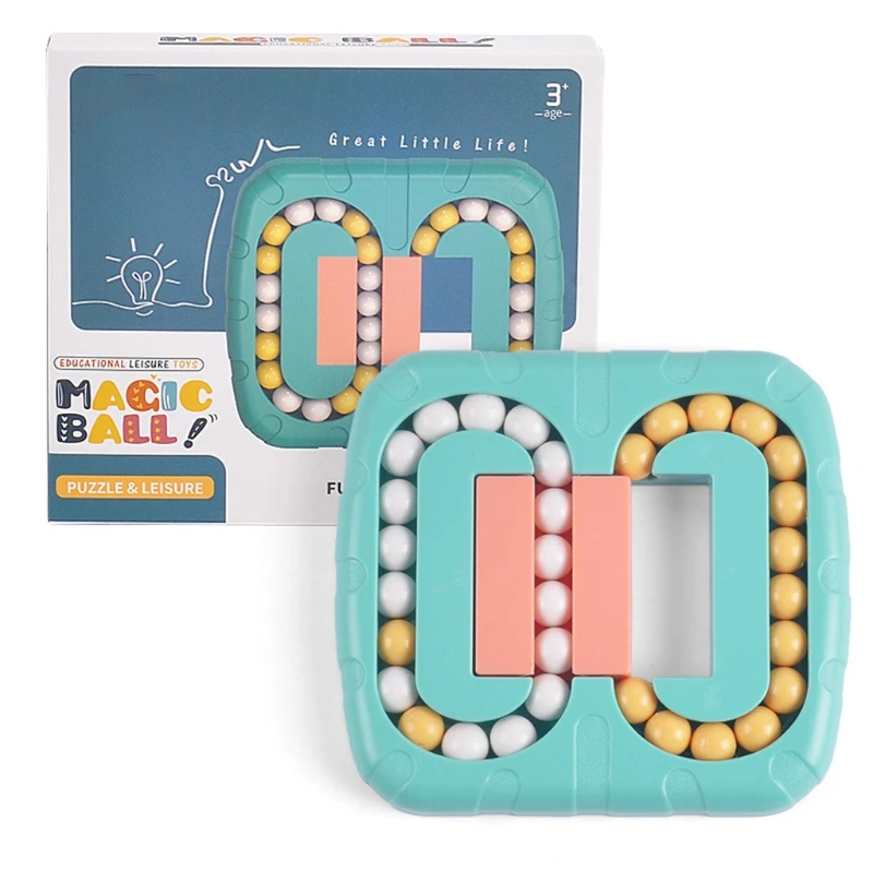 

1Set Brain Developmental 3D Puzzle Toy Magic Bean Puzzles for Baby Toddlers Puzzle Cube Educational Magic Beans Toy 54DF