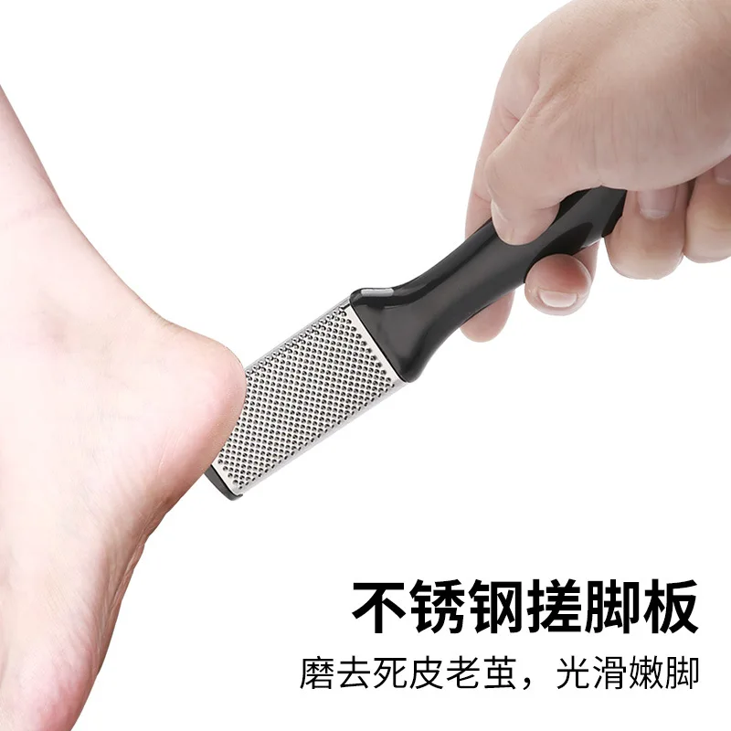 Pedicure Set Peeling and Exfoliating Calluses Foot Scrubbing Brush Stainless Steel Double-sided Foot Care Pedal Stone 10 in 1