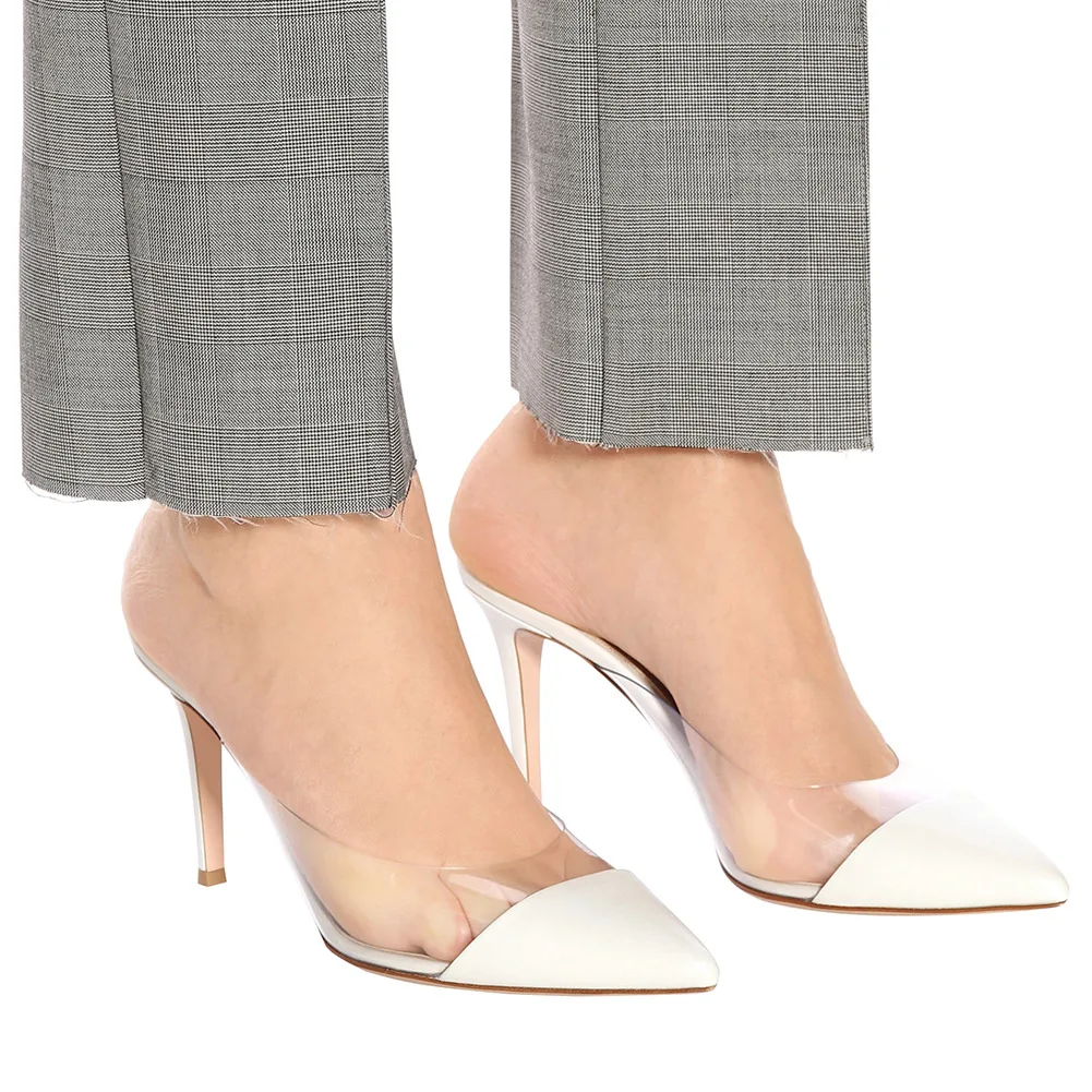 

Women's pointed high heel shoes sandals large sandals slippers shoes