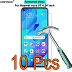 10 шт.лот для Huawei nova 5T 6,26 дюйма твердость 9H 2.5D Закаленное стекло пленка защита для экрана