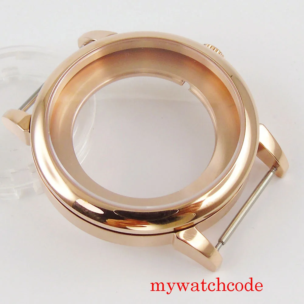 40 мм розово золотое покрытие серебряный цвет фотоальбом ETA 2824 2836 miyota 8215