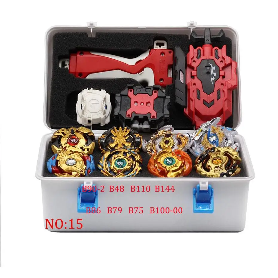 TAKARA TOMY набор из золота Beybladeburst игрушки Bey Bay Burst Арена Металл Fusion 4D с пусковой установкой волчок игрушки - Цвет: 15