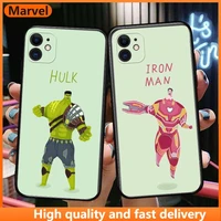 cute cartoon marvel hero phone cases for iphone 13 pro max case 12 11 pro max 8 plus 7plus 6s xr x xs 6 mini se mobile cell