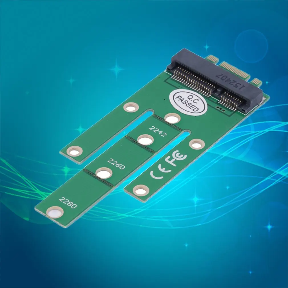 Зеленый NGFF M2 B SATA твердотельные диски на адаптер MSATA конвертер карта для Windows WinCE и