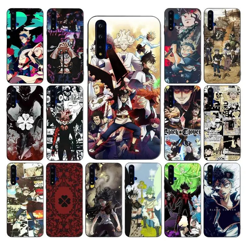

YNDFCNB Black Clover Anime Phone Case for Huawei Mate 20 10 9 40 30 lite pro X Nova 2 3i 7se