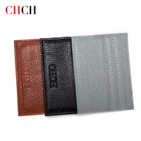 chch fashion minimalist simple wallet credit card holder luxury leather id card holder color bank bray brown multi slot card