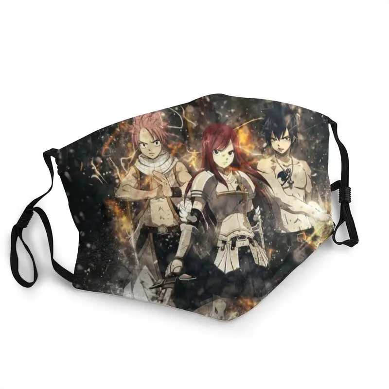 

Fairy Tail Mask Anti Dust Adjustable Anime Manga Face Mask Protection Cover Men Respirator Mouth-Muffle