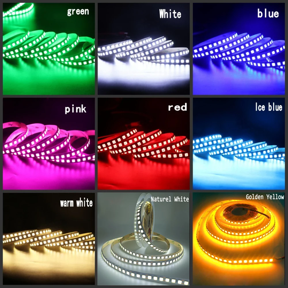 

5M 12V 24V LED Strip Light 5054 5050 2835 5630 4040 Waterproof Flex Led Pixel Strip Flexible LED Tape Ribbon Lights Decoration